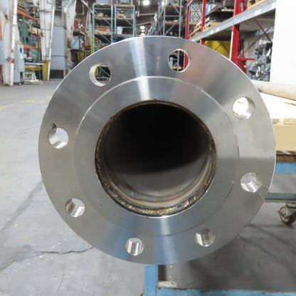 4" Flange Mount Stainless Steel Bulk Material Suction Draw Tube 12' OAL