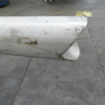 4" Flange Mount Stainless Steel Bulk Material Suction Draw Tube 12' OAL