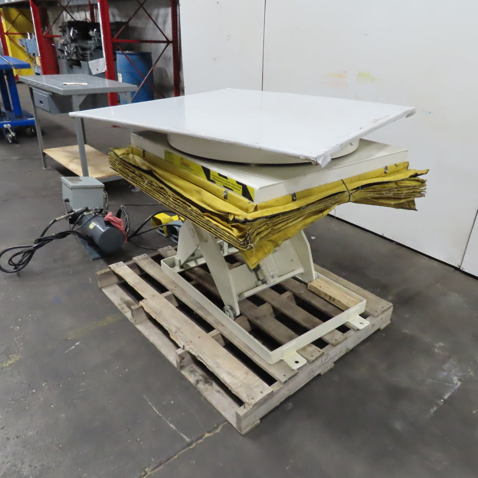 Pentalift PLR24362 1 Ton 44" x 44" Scissor Lift Turn Table 11-36" Lift 115V 1Ph