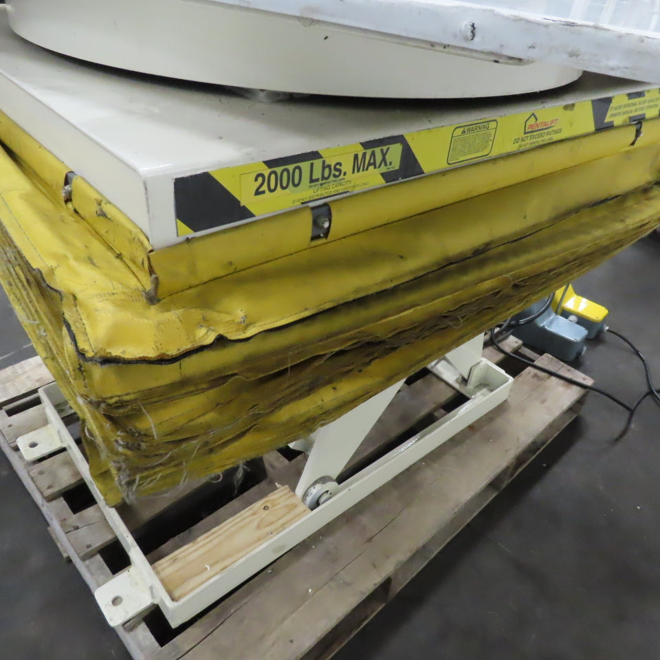 Pentalift PLR24362 1 Ton 44" x 44" Scissor Lift Turn Table 11-36" Lift 115V 1Ph