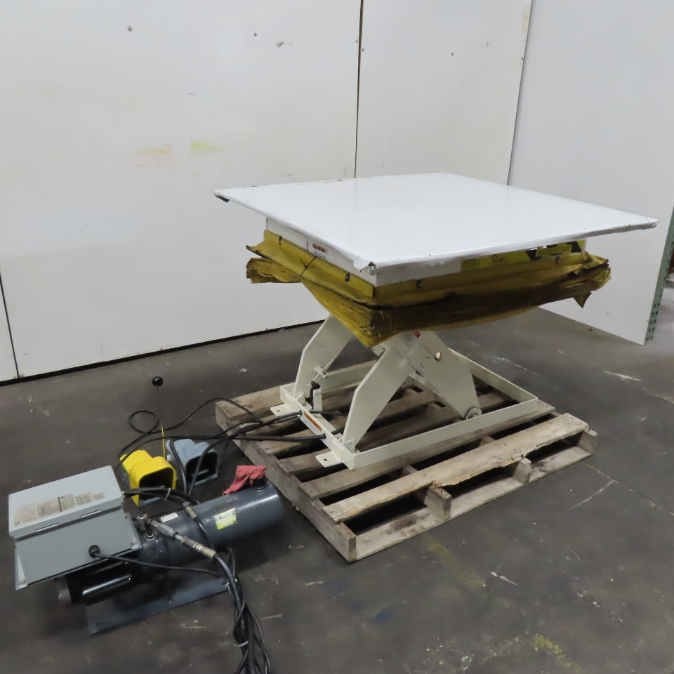 Pentalift PLR24362 1 Ton 44" x 44" Scissor Lift Turn Table 11-36" Lift 115V 1Ph