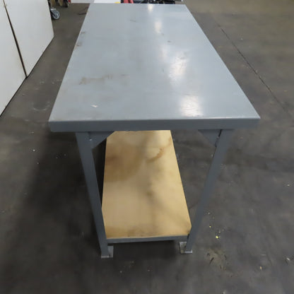 48" x 24" x 36" Tall Single Drawer Industrial Work Bench Desk Assembly Table