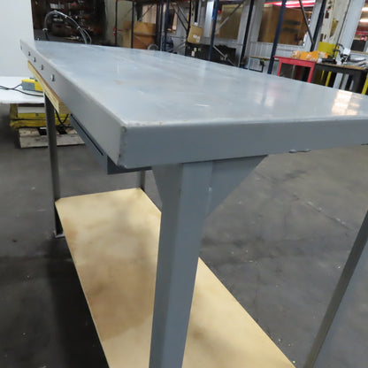 48" x 24" x 36" Tall Single Drawer Industrial Work Bench Desk Assembly Table