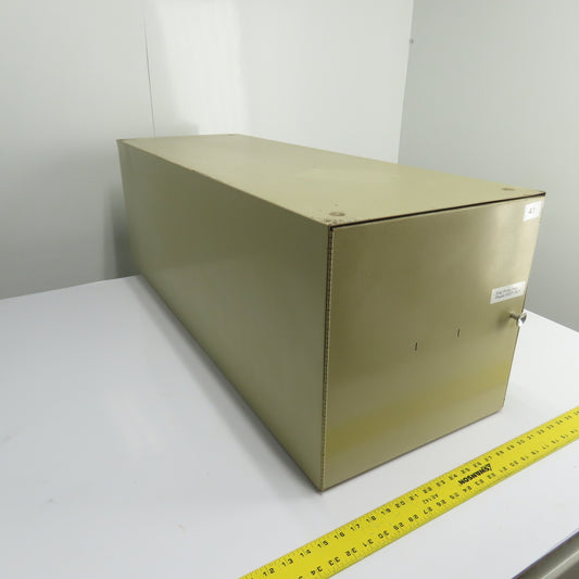 Safco 16-Compartment Metal Blueprint Document Roll File Cabinet 44"x15"x15.5"