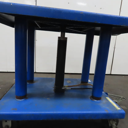 Vestil HT-60-2436 3 Ton 48" x 32" Foot Powered Lift Table Die Cart 37"-55" Lift