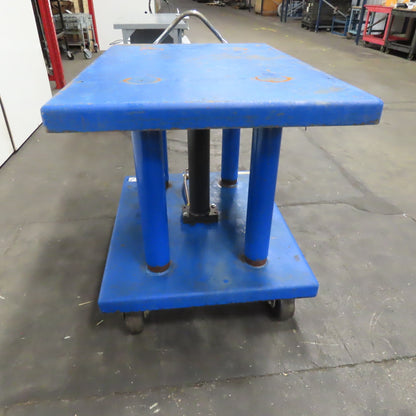 Vestil HT-60-2436 3 Ton 48" x 32" Foot Powered Lift Table Die Cart 37"-55" Lift