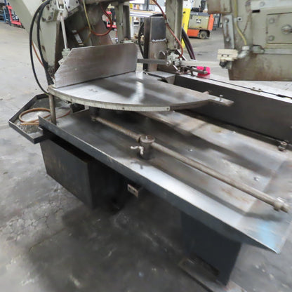Wellsaw 1316 Swivel Head Miter Cut Band Saw 480V 3Ph W/ In/Out Feed Conveyors
