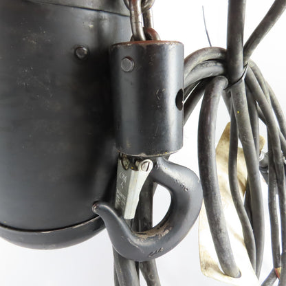 CM Lodestar B-2 1/4 Ton Electric Chain Hoist 480V 3Ph 10' Lift 5/16FPM 2-Speed