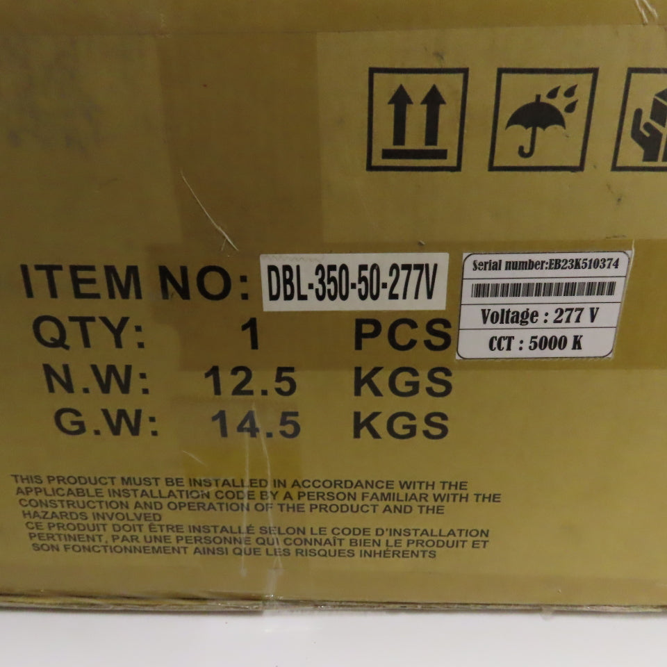 Solas Ray DBL-350-50-277V LED Technology Solutions Lighting Fixture 277VAC 5000K