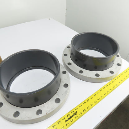 Spears 854-100 Van Stone Flange Socket Class 150 10" PVC Lot of 2
