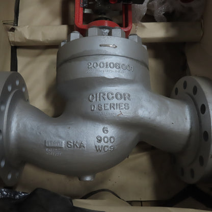 Leslie Circor D Series 6" Linear Globe Valve W/ Pneumatic Actuator 900 Class