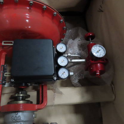 Leslie Circor D Series 6" Linear Globe Valve W/ Pneumatic Actuator 900 Class