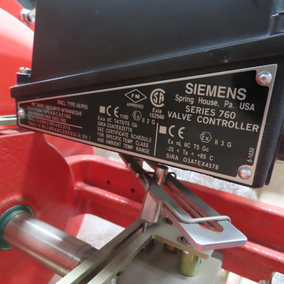 Leslie Circor D Series 6" Linear Globe Valve W/ Pneumatic Actuator 900 Class