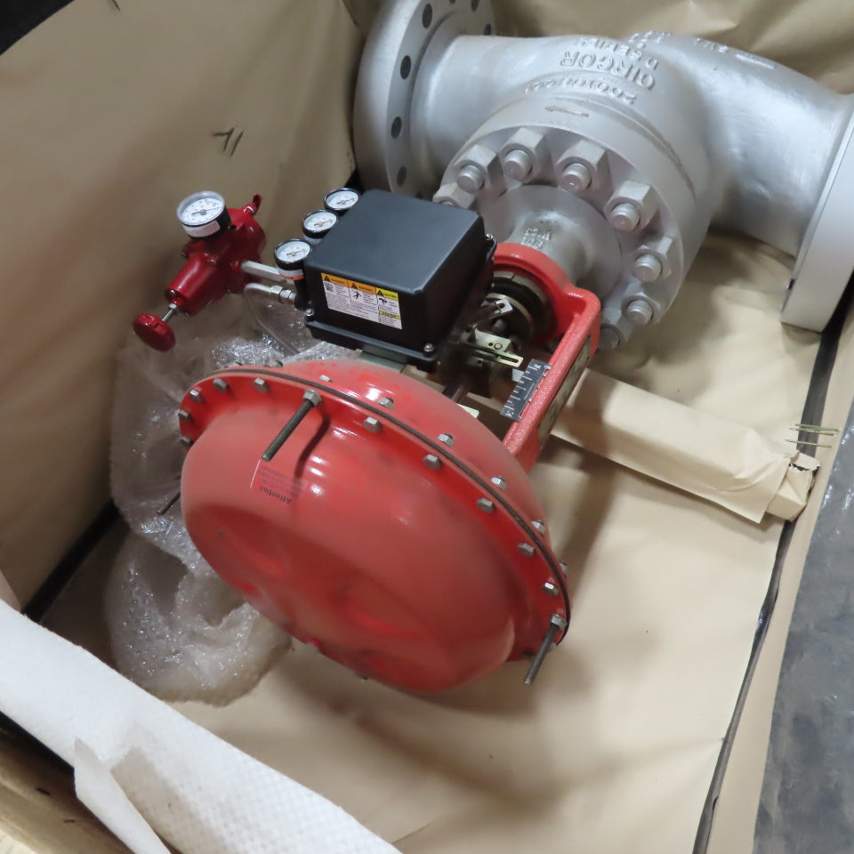 Leslie Circor D Series 6" Linear Globe Valve W/ Pneumatic Actuator 900 Class