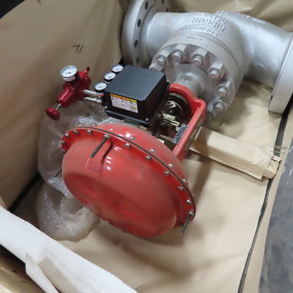 Leslie Circor D Series 6" Linear Globe Valve W/ Pneumatic Actuator 900 Class