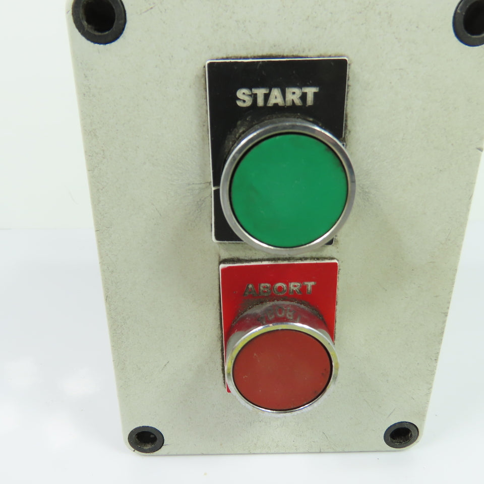 Start / Abort 2-Button Industrial Pushbutton Control Station