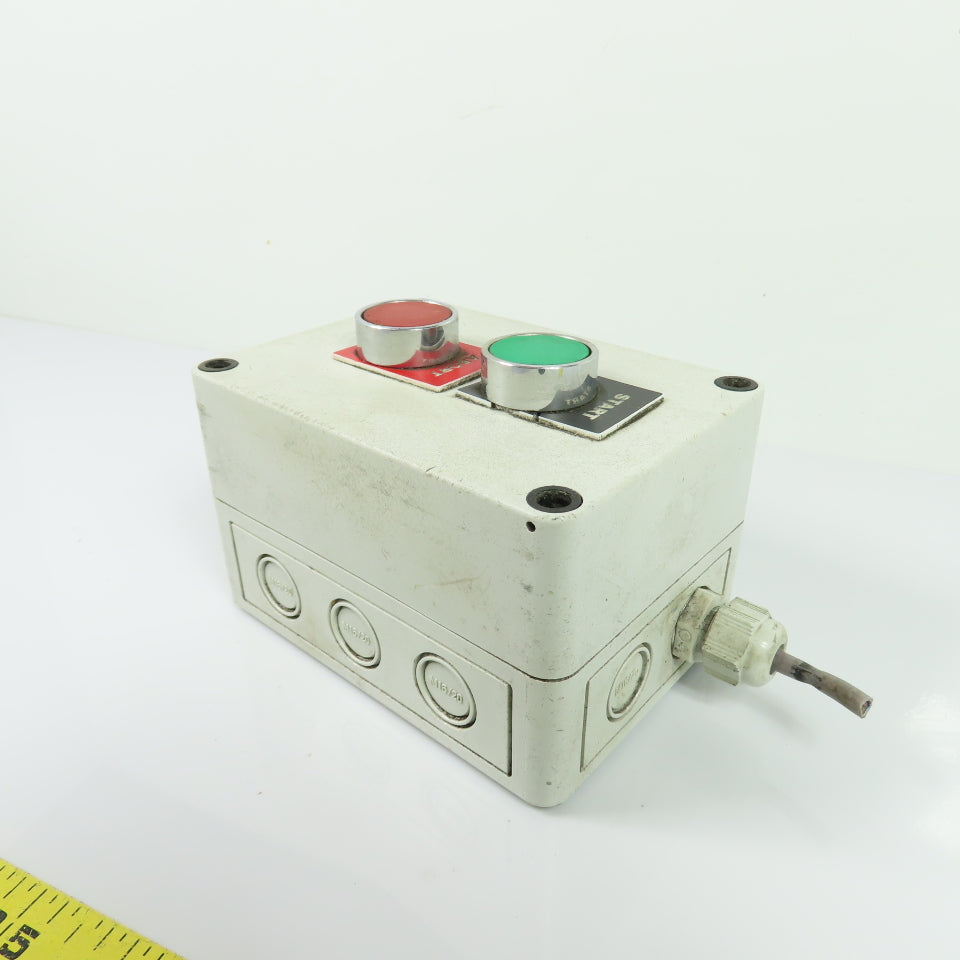Start / Abort 2-Button Industrial Pushbutton Control Station