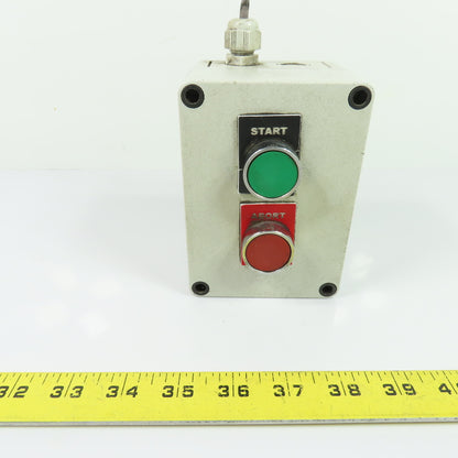 Start / Abort 2-Button Industrial Pushbutton Control Station