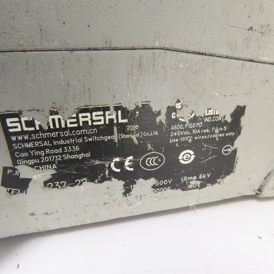 Schmersal TFH 232-22 Guarded Foot Pedal Switch 240VAC 10A