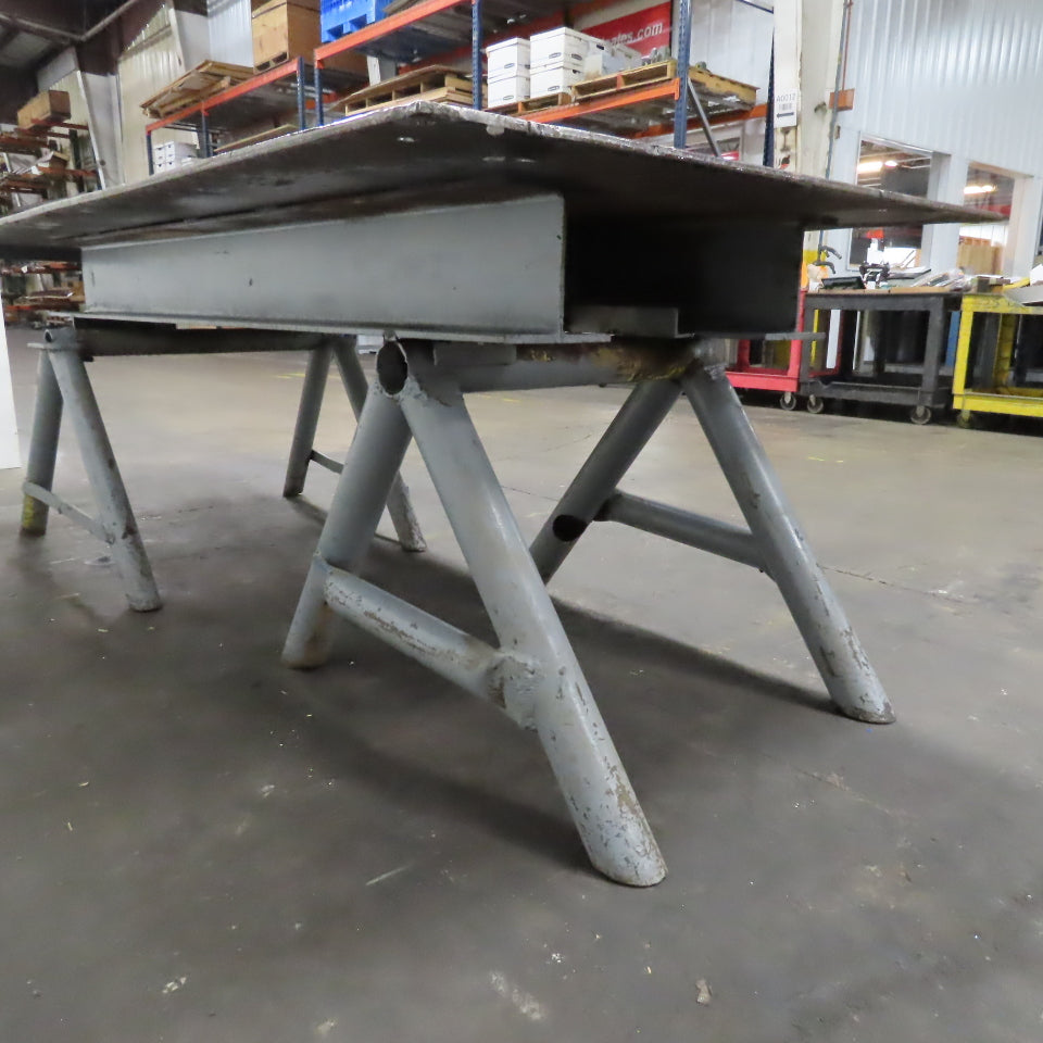 48" x 96" Custom Made Heavy Steel Welding Table Work Bench 35" Tall