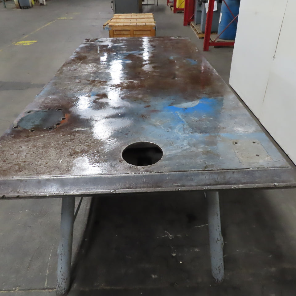 48" x 96" Custom Made Heavy Steel Welding Table Work Bench 35" Tall