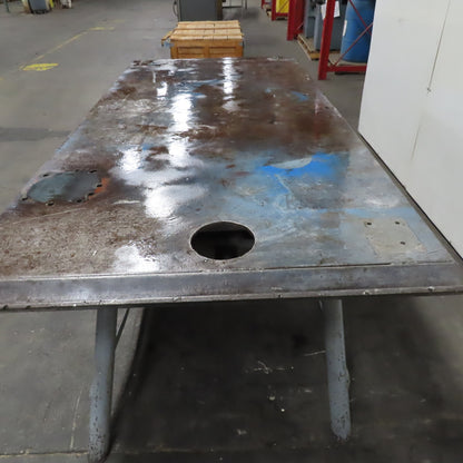 48" x 96" Custom Made Heavy Steel Welding Table Work Bench 35" Tall