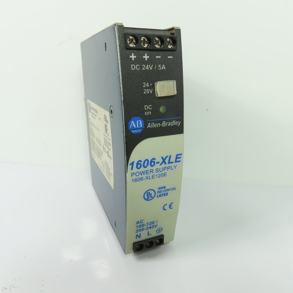 Allen-Bradley 1606-XLE120E Power Supply 120W 24-28VDC Out 100-240VAC In Ser A