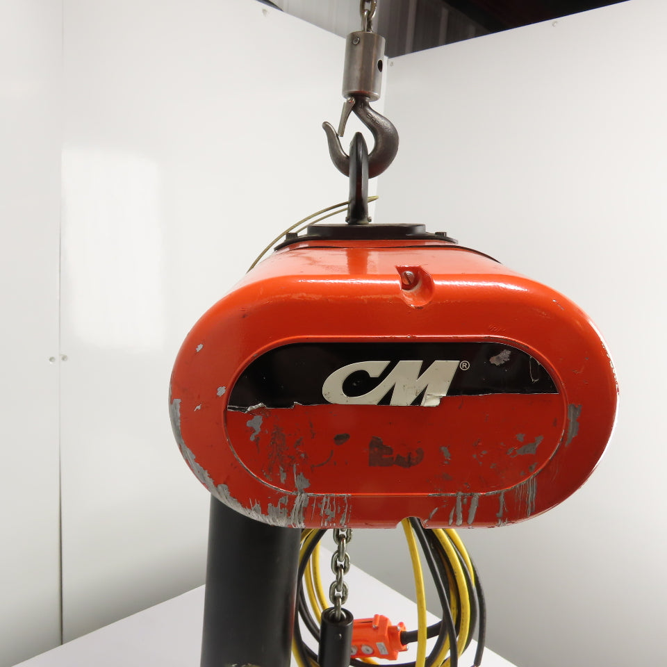 CM Lodestar Model L 1Ton 2000LB Electric Chain Hoist 20' Lift 16FPM 3Ph 230/460V
