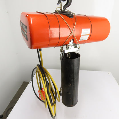 CM Lodestar Model L 1Ton 2000LB Electric Chain Hoist 20' Lift 16FPM 3Ph 230/460V