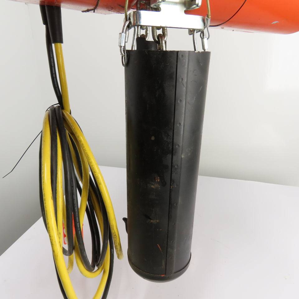 CM Lodestar Model L 1Ton 2000LB Electric Chain Hoist 20' Lift 16FPM 3Ph 230/460V
