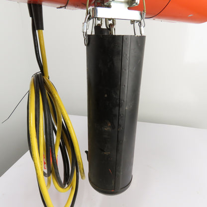 CM Lodestar Model L 1Ton 2000LB Electric Chain Hoist 20' Lift 16FPM 3Ph 230/460V