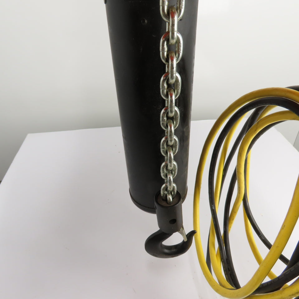 CM Lodestar Model L 1Ton 2000LB Electric Chain Hoist 20' Lift 16FPM 3Ph 230/460V
