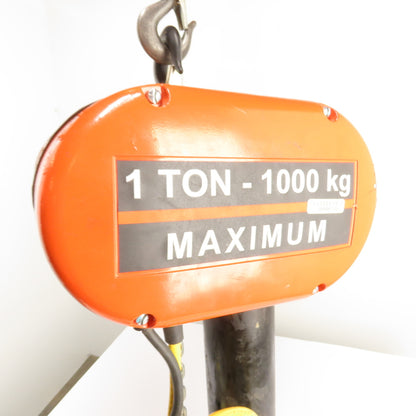 CM Lodestar Model L 1Ton 2000LB Electric Chain Hoist 20' Lift 16FPM 3Ph 230/460V