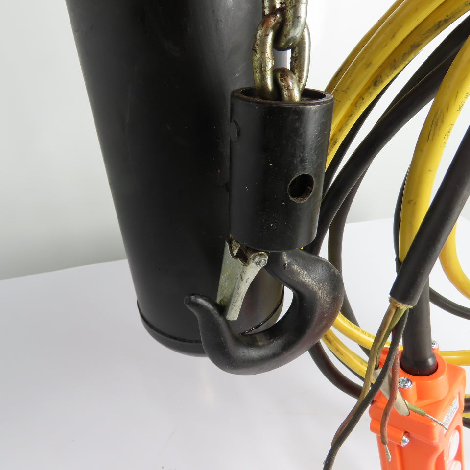 CM Lodestar Model L 1Ton 2000LB Electric Chain Hoist 20' Lift 16FPM 3Ph 230/460V