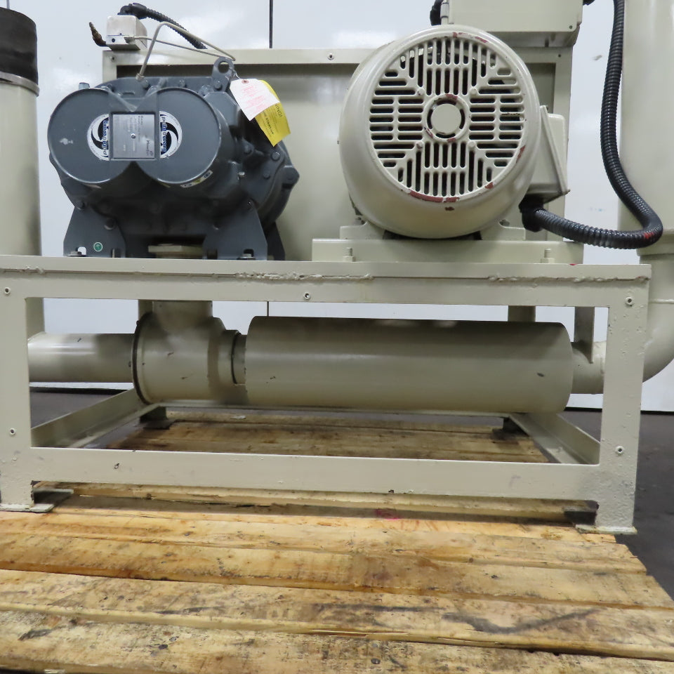 Roots 68 URAI 25Hp 480V 3Ph Rotary Lobe Positive Displacement Blower Package