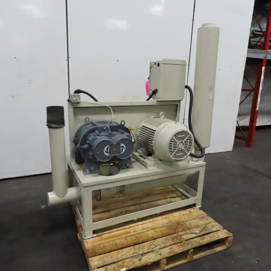 Roots 68 URAI 25Hp 480V 3Ph Rotary Lobe Positive Displacement Blower Package