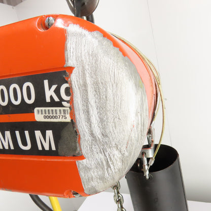 CM Lodestar Model L 1Ton 2000LB Electric Chain Hoist 20' Lift 16FPM 3Ph 230/460V
