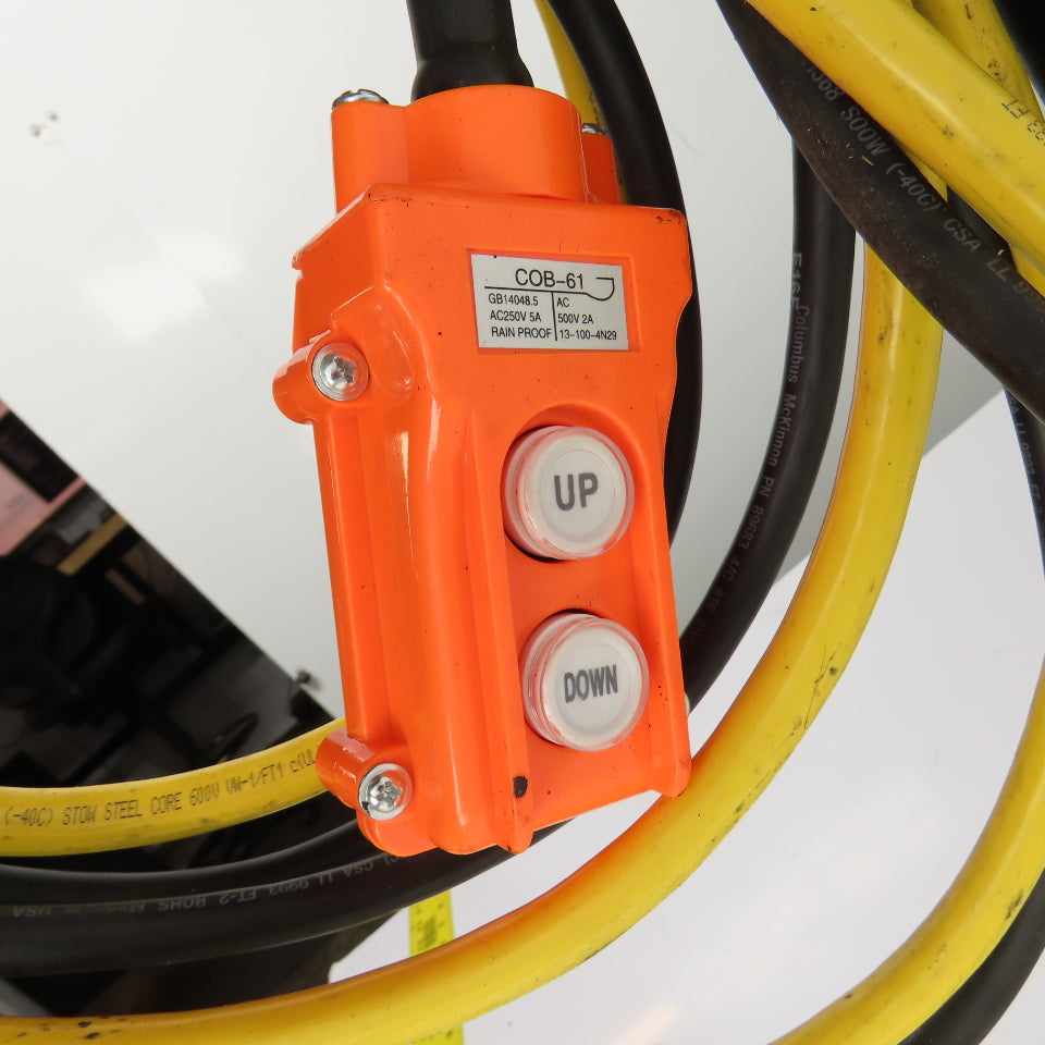 CM Lodestar Model L 1Ton 2000LB Electric Chain Hoist 20' Lift 16FPM 3Ph 230/460V