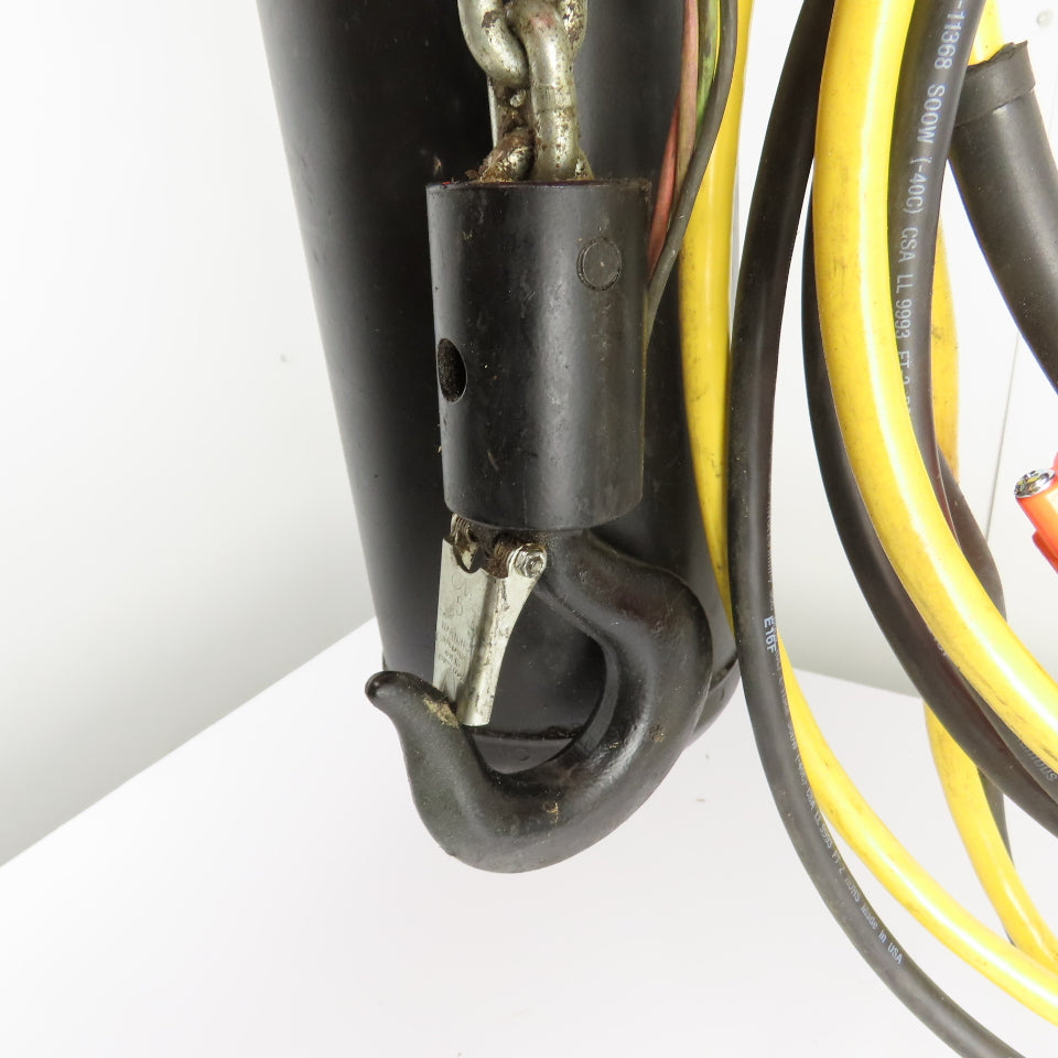 CM Lodestar Model L 1Ton 2000LB Electric Chain Hoist 20' Lift 16FPM 3Ph 230/460V