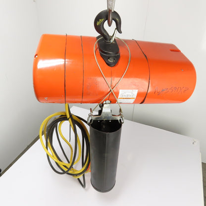 CM Lodestar Model L 1Ton 2000LB Electric Chain Hoist 20' Lift 16FPM 3Ph 230/460V