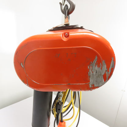 CM Lodestar Model L 1Ton 2000LB Electric Chain Hoist 20' Lift 16FPM 3Ph 230/460V