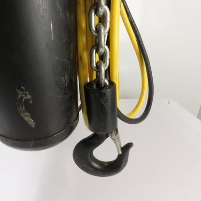 CM Lodestar Model L 1Ton 2000LB Electric Chain Hoist 20' Lift 16FPM 3Ph 230/460V