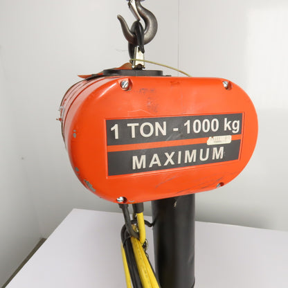 CM Lodestar Model L 1Ton 2000LB Electric Chain Hoist 20' Lift 16FPM 3Ph 230/460V