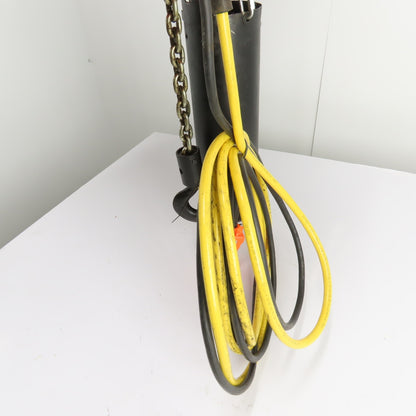 CM Lodestar Model L 1Ton 2000LB Electric Chain Hoist 20' Lift 16FPM 3Ph 230/460V