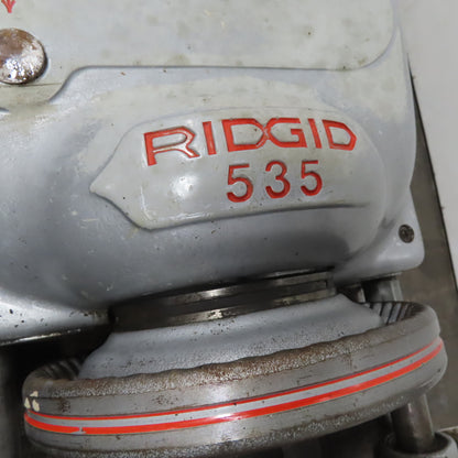 Ridgid No. 535 Mobile Automatic Pipe Cutter Threader Machine 115V 1Ph 1/8-2" NPT
