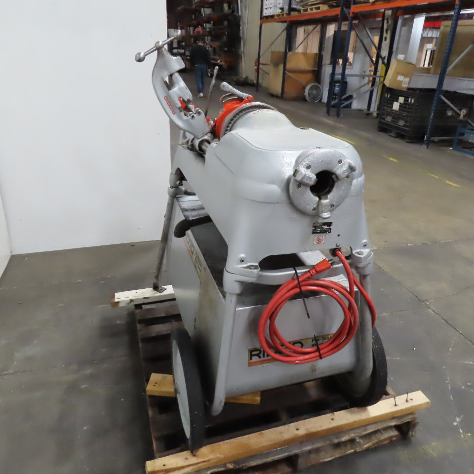 Ridgid No. 535 Mobile Automatic Pipe Cutter Threader Machine 115V 1Ph 1/8-2" NPT