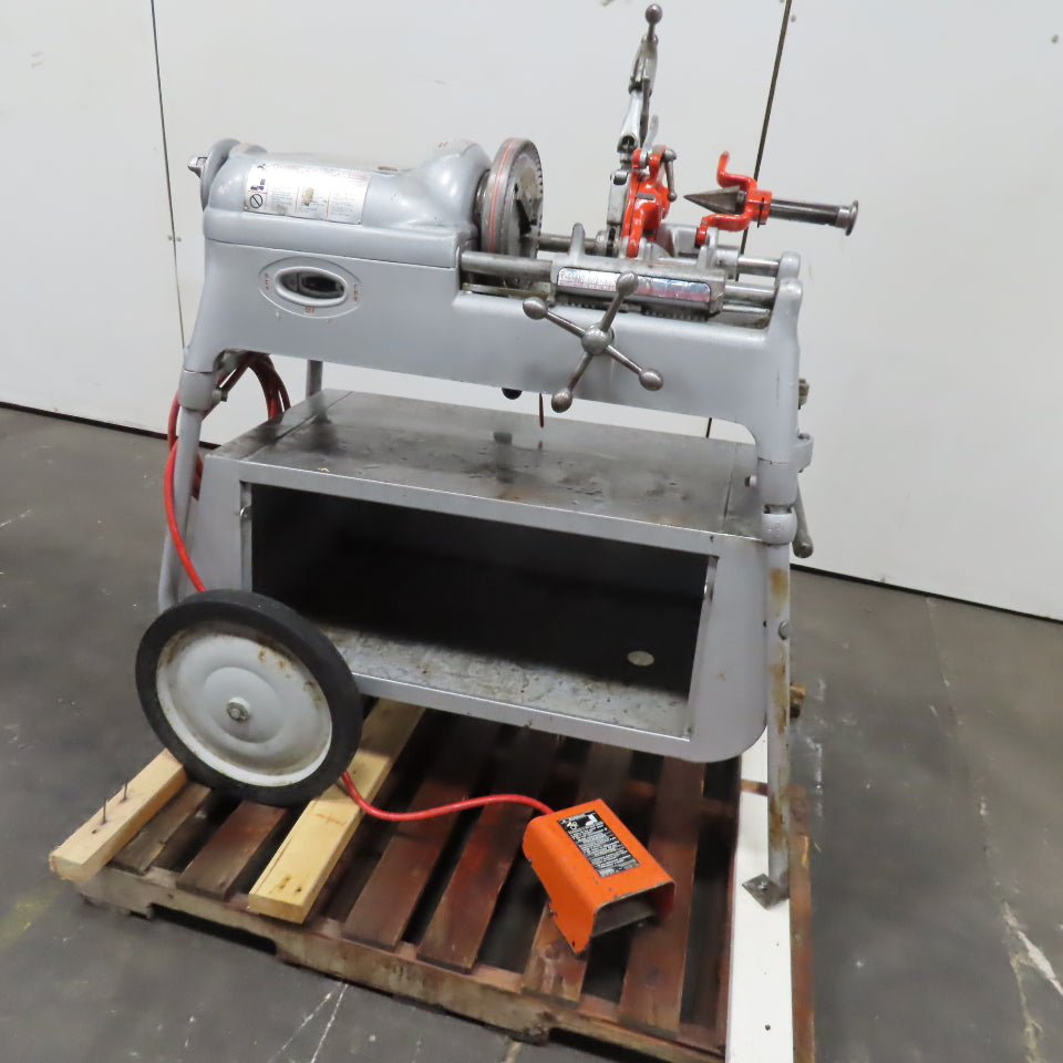Ridgid No. 535 Mobile Automatic Pipe Cutter Threader Machine 115V 1Ph 1/8-2" NPT