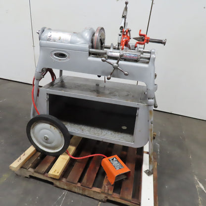 Ridgid No. 535 Mobile Automatic Pipe Cutter Threader Machine 115V 1Ph 1/8-2" NPT