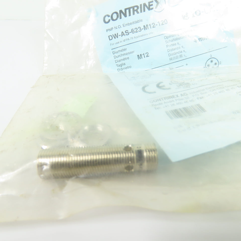 Contrinex DW-AS-623-M12-120 Inductive Proximity Sensor M12 4mm IO-Link NEW