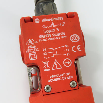 Allen-Bradley 440K-T11110 Guardmaster Trojan 5 Safety Switch IP67 Ser B